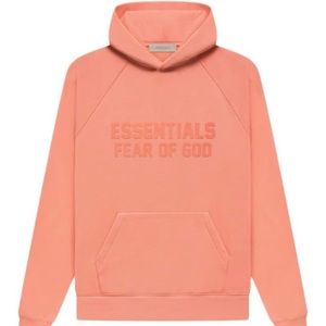coral essentials hoodie